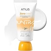 Anua Zero-Cast Moisturizing Sunscreen SPF 50, 1.69 fl oz | Glow Natural Sunscreen for face, No White Cast, Hyaluronic Acid, Niacinamide, Oil-Free, Kpop Demon Hunters, Korean Skincare