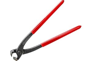 AKIHISA 9 inch Ear Clamp Pliers, Chrome Vanadium Steel Crimper Tool, Nail Remover, Pincer Crimper Tool for Pipe Hose Clamps