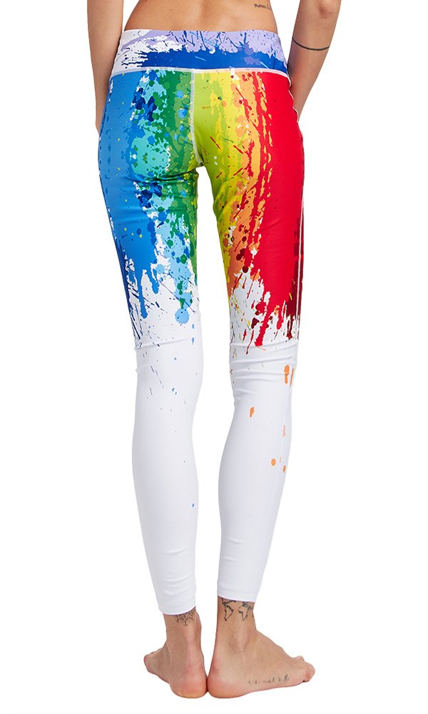 TUONROAD High Waist Printed Leggings Tummy Control Fitness Active Workout Running Jogging Gym Yoga Pants Activewear (Tie-Dyed-1, L)