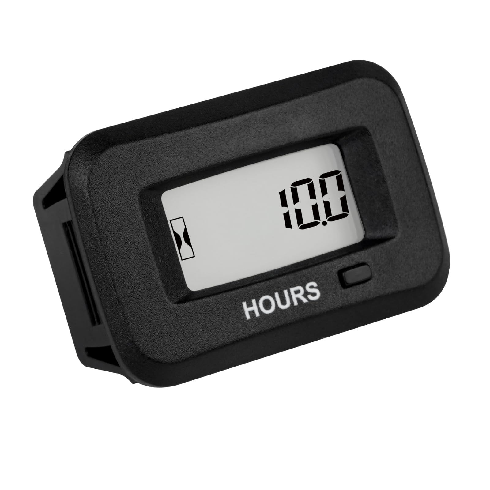 Jayron Digital LED Hour Meter Gauge AC/DC 5-277V Voltage,Resettable Maintenance Interval Data Storage Waterproof Design for Small Engines,such as Lawn Mower,Generator,Air Compressor,Motorcycle