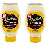 Smooth & Creamy, Duke's Real Mayonnaise, 18.0 FL OZ ( Pack of 2) Sugar Free