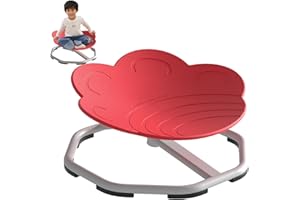 MIFASUO Sensory Spinning Chair for Kids with autism,Sit and Spin Chair for Kids Autism, 360° Sensory Integration Training Toy,swivel ADHD chair,Sensory Equipment,Special education (Cat's claws Shape, Red)