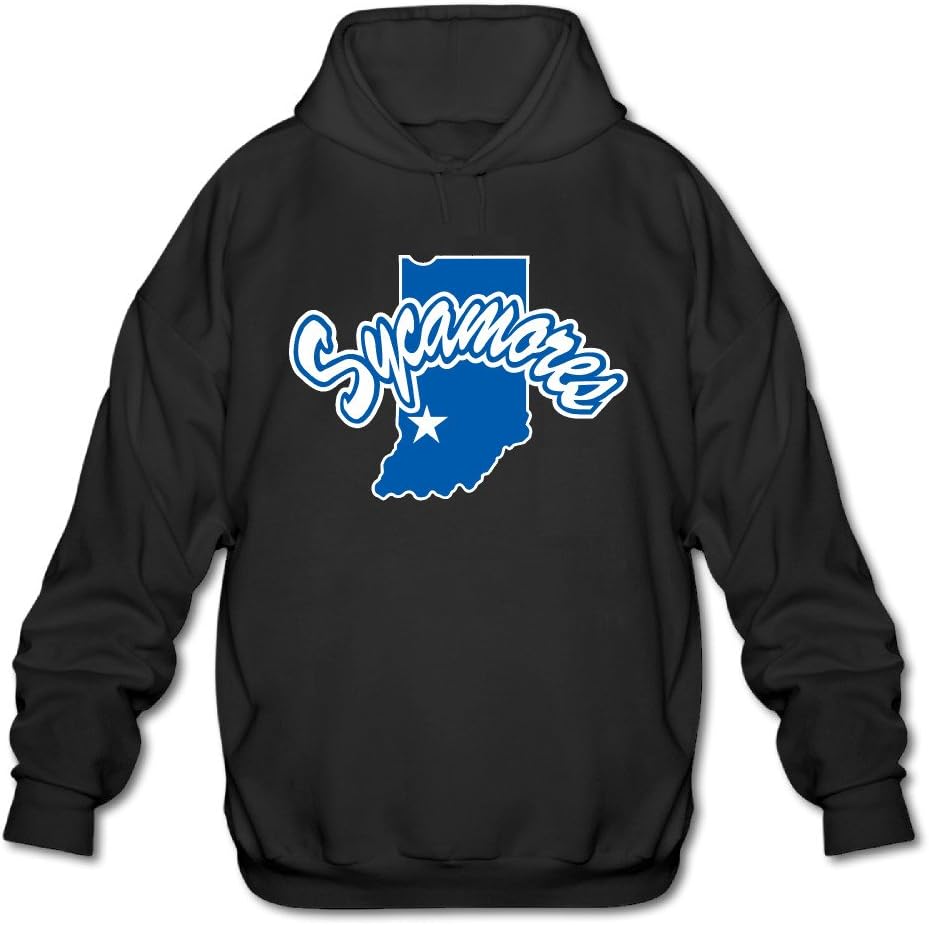 Hanini68 Indiana State University Man Sweatshirt Shirts Screw Neck Cheap