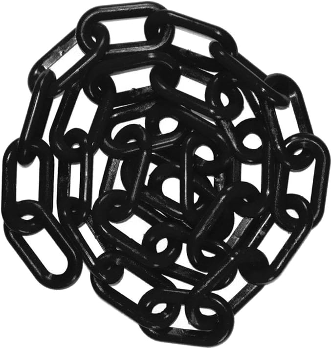 15m x 6mm Plastic Barrier Chain Link Safety Decorative Garden Fence Black Amazon.co.uk DIY