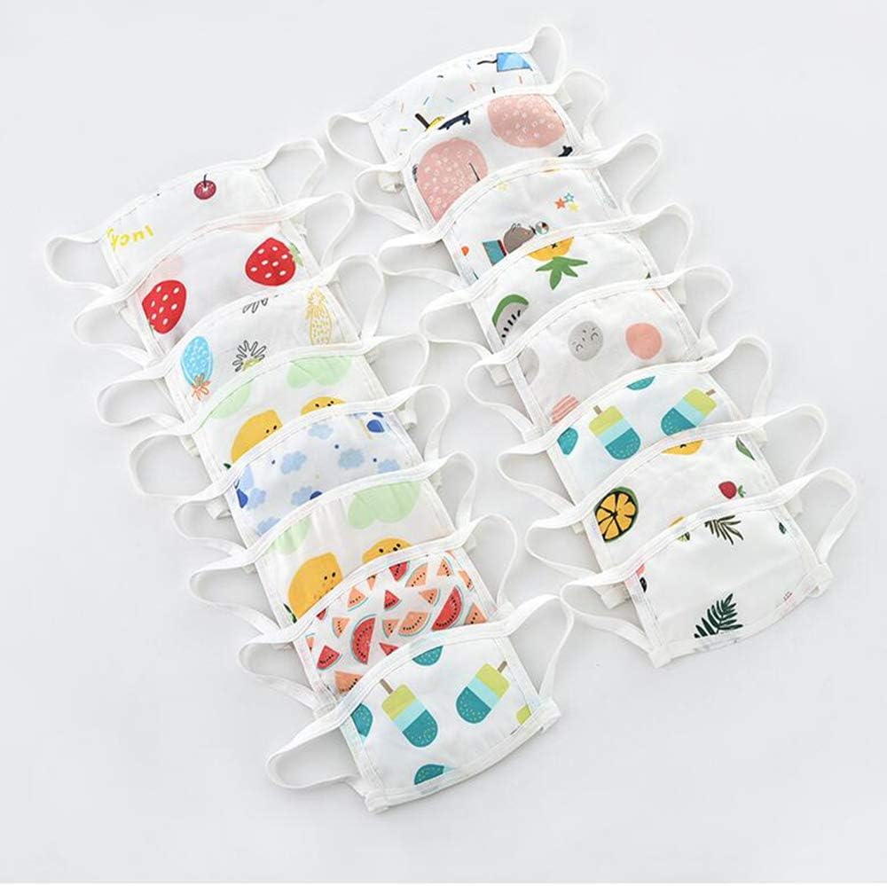 Professional Children's Masks, Pure Cotton Gauze Masks, can Filter 99% of Bacteria and Prevent Infection by dust and Harmful Gases. Suitable for Children Aged 0-10. (5 × mask)