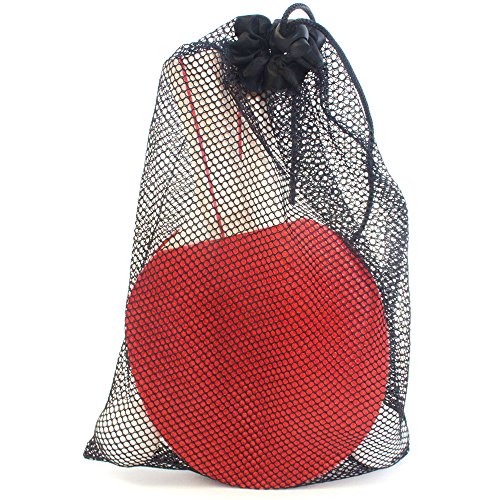 GSE Games & Sports Retractable Anywhere Table Tennis Set with 2 Paddles & 3 Balls and a Mesh Storage Bag by GSE (Orange & Blue) - Thumbnail 7