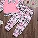 Happy Town Baby Boys Girls Family Clothes Long Sleeve Camouflage Leopard Top and Pants Outfits Set Autumn Clothing (Pink, 12-18 Months)