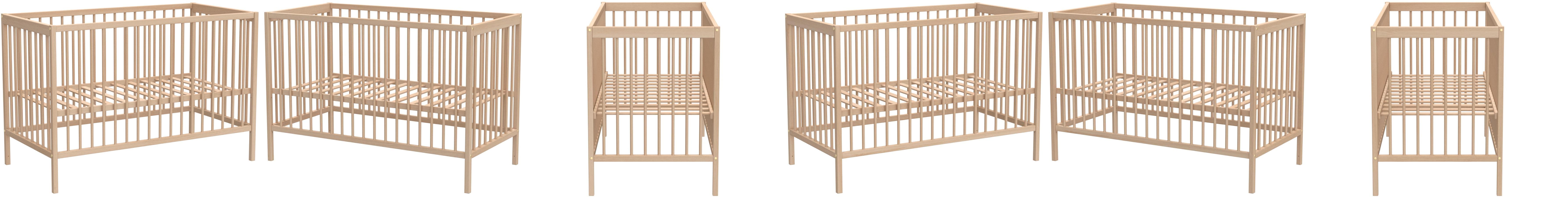 At4 Lit Bebe 60x1 Essentiel Hetre Brut Amazon Fr Bebe Et Puericulture