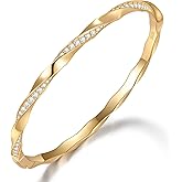 TIMELESSTAR Gold Bracelets for Women Gifts with Lab-Grown Moissanite|14K Gold Plated S925 Sterling Silver Non Tarnish