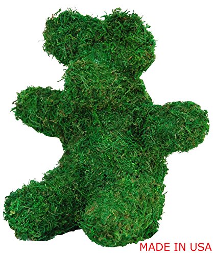Bear - Green Moss Topiary - 12"