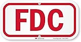 SmartSign 6" x 12" Fire Department Connection FDC