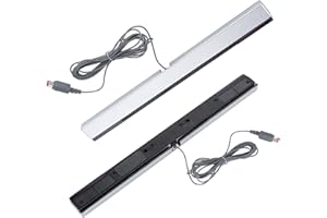 Liccx Wii/Wii U Sensor Bar, Replacement Wired Infrared IR Ray Sensor, Portable Professional IR Ray Motion Sensor Bar, Include