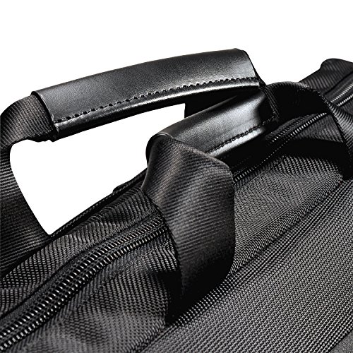 EVERKI Lunar Large Laptop Briefcase - Water-Repellent Durable Ballistic Nylon & Leather Accent Briefcase Bag, Professional Work/Gaming Laptop Bag for 18.4" Lap top, 19L Capacity (EKB417BK18) Black - Thumbnail 6