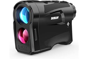 BOBLOV Slope Golf Rangefinder, 650Ys Golf Distance Finder, Support Vibration/Slope On/Off, USB Charging, Accurately and Fast 