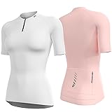 Wulibike Cycling Jersey Women Half Zipper Short