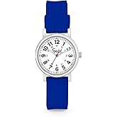 Speidel Scrub Petite Watch Made for Doctors, Nurses, EMT, Surgeons and Students w/Red Second Hand in Royal Blue