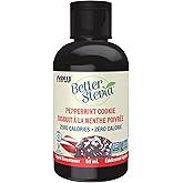 NOW BetterStevia Peppermint Cookie Zero-Calorie Liquid Sweetener, Keto Friendly, Suitable for Diabetics, No Erythritol, 59ml