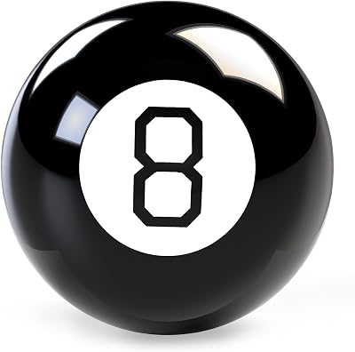 WICKED GIZMOS Magic 8 Ball Classic Black – Mystic Yes/No Spirit Answers