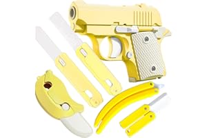 YILCER Fidget Gun Toy, Fidget Blaster Gun 1911 Titan Stress Shot ADHD Gun, 3D Printed Stress Anxiety Relief Pistol Toys