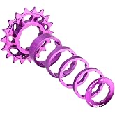 PeakRider Single Speed Conversion Kit for Shimano HG Freehub | 7075 Aluminum 15T/16T/18T Cog + Spacer Set, Complete Fixie &amp; Dirt Jump Bike Conversion Kit