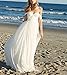 Lovelybride Elegant a Line Empire Long Chiffon Bridal Beach Wedding Dress