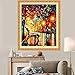 Kisstaker DIY 5D Diamond Sticker Cross Stitch Painting Kits Arts Crafts Rainy Night 42x50cm(16.5x19.5