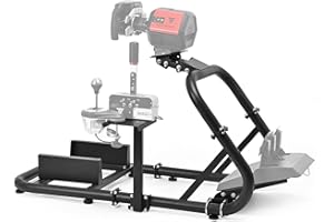 Gazzyt Racing Simulator Cockpit Fit for Logitech/Thrustmaster/Fanatec, G29 G920 G923 T300RS, Adjustable Upgrade Shift Platfor