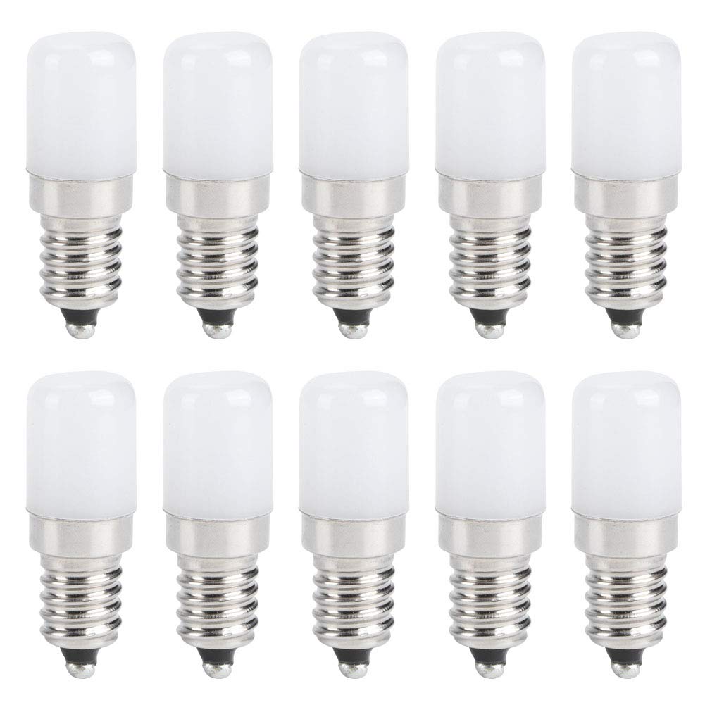 E14 10 Pack LED Candle Light Bulb, Home Decoration Accessories Candle Light, Screw Socket Bulb Lamp Replacement Parts for Christmas, Party Decor, Restaurants