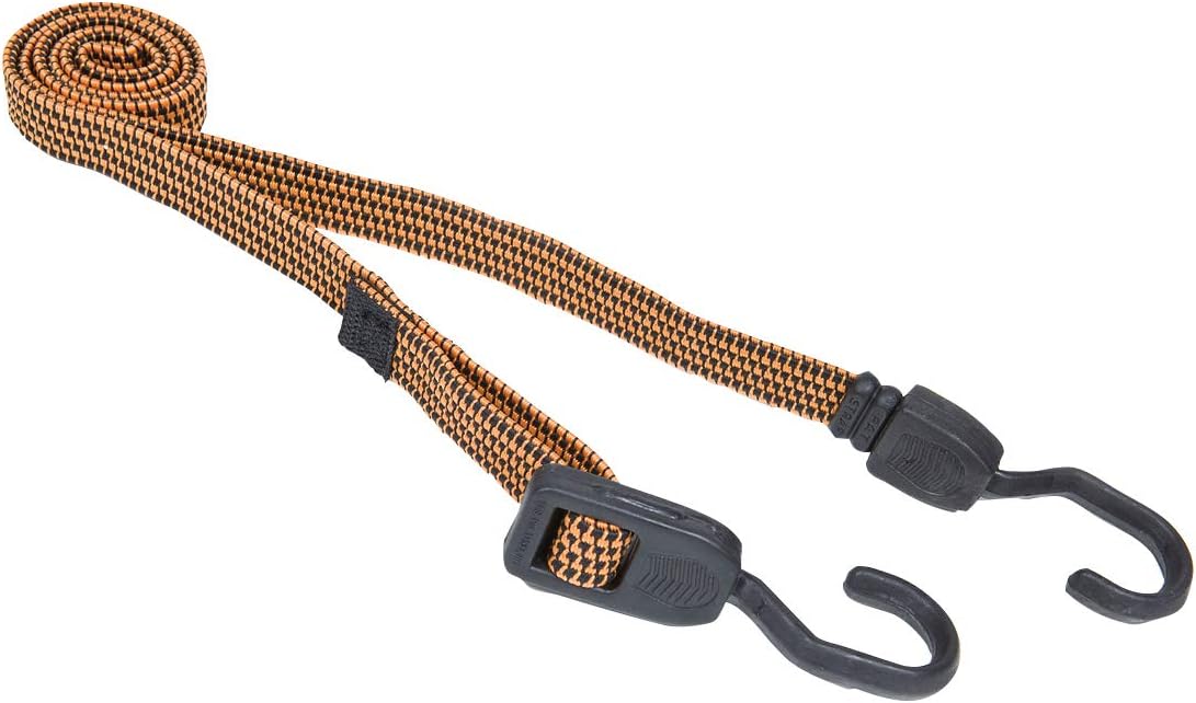 Reese Secure 9481300 Orange 10" - 48" Adjustable Fat Strap Bungee, 2 Pack: Automotive