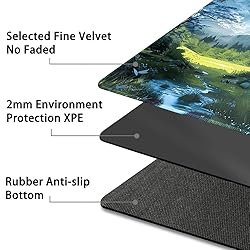 Durable MTG Playmat TCG Playmat with Zone and