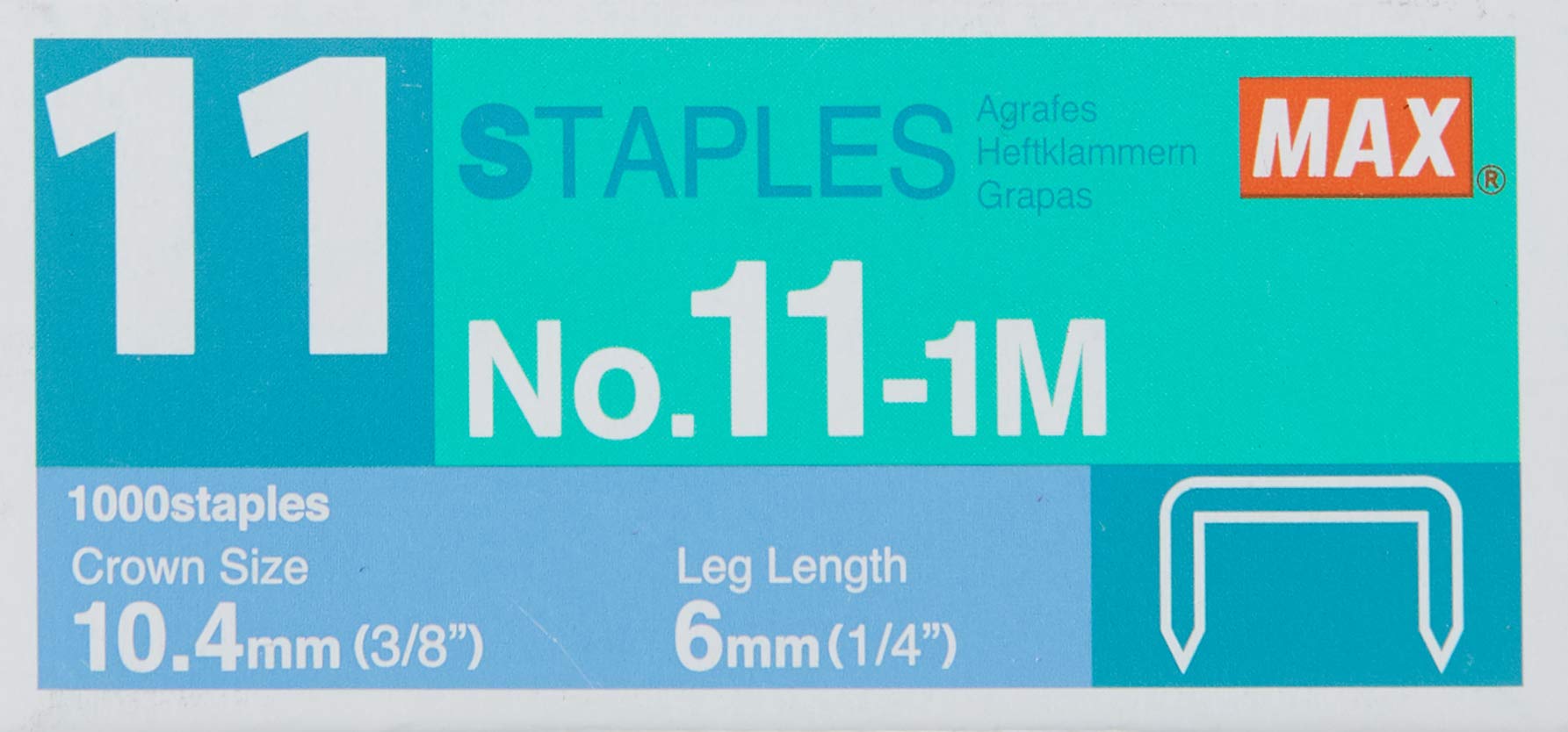 Photo 1 of DHP comerpa SLU Max Staples – No. 11, Pack of 10, 1 m