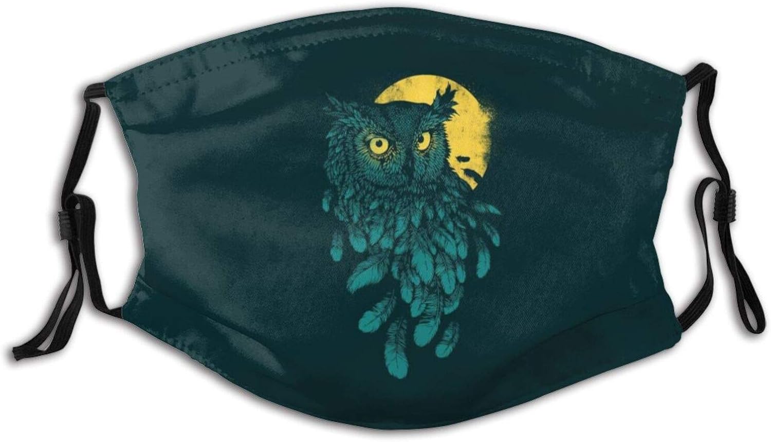 Cute Owl face mask owl in The Night mask Balaclava Reusable Mouth for