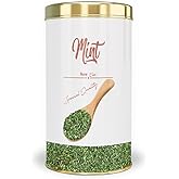 Wellness Peppermint Leaves C&S Dust | 3.5oz - 100g | 100% Natural | Vacuum Sealed Reusable Bag | Resealable Tin Pack | Fresh