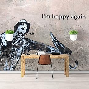 Wall Mural Simple and Mysterious Graffiti Art Removable Self-Adhesive Large Wallpaper - 66x96 inches