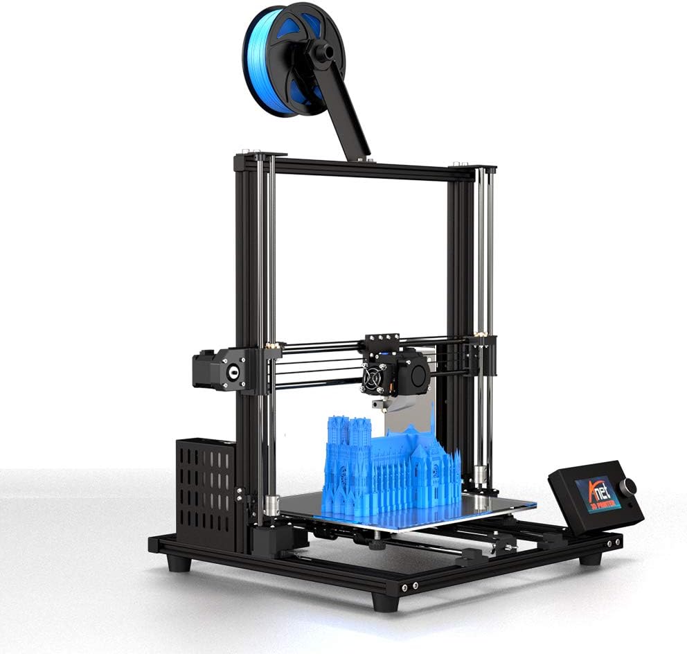 2019 Anet upgraded A8plus integrated desktop FDM metal DIY 3D Printer Kits with large 12864 LCD screen and large bulid volume 300x300x350mm
