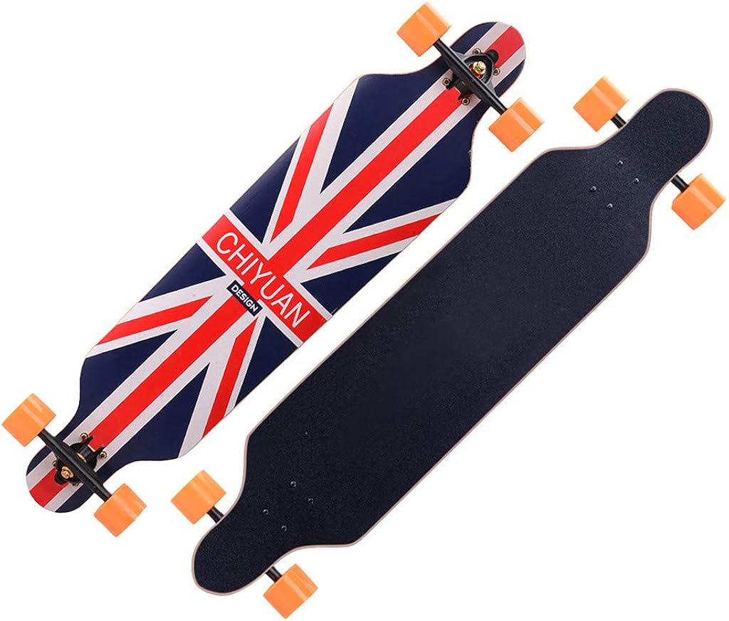 SportHome Standard Complete Skateboards 31x 8 Inch Longboard for Kids Adult Beginner Teen Girls Boys Kids Sports Outdoors: Clothing
