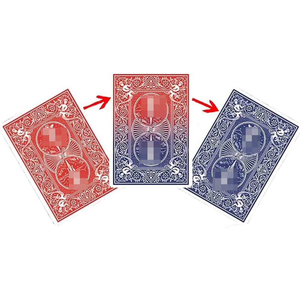 ZQION Change By Lloyd Barnes Magic Tricks Awaken Color Changing Poker Card Magic Props Cards Gimmick Magic Toys