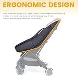 Orzbow Universal Footmuff for Stroller Dark Grey Warm Faux Sheepskin Liner view 2