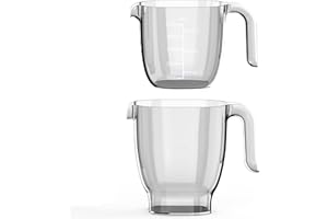 COZII Juicers Accessory, One 500ml Jucice Cup+One 700ML Pulp Cup for Cold Press Juicer, Easy to Operate, 100% BPA Free, Food Class Material Only for COZII 1520B Model