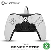 Hyperkin The Competitor Wired Controller for Xbox Series X|S, Xbox One & PC with Hall Effect Joysticks & Impulse Triggers; Symmetrical Layout & Precision D-Pad - Officially Licensed Xbox - White