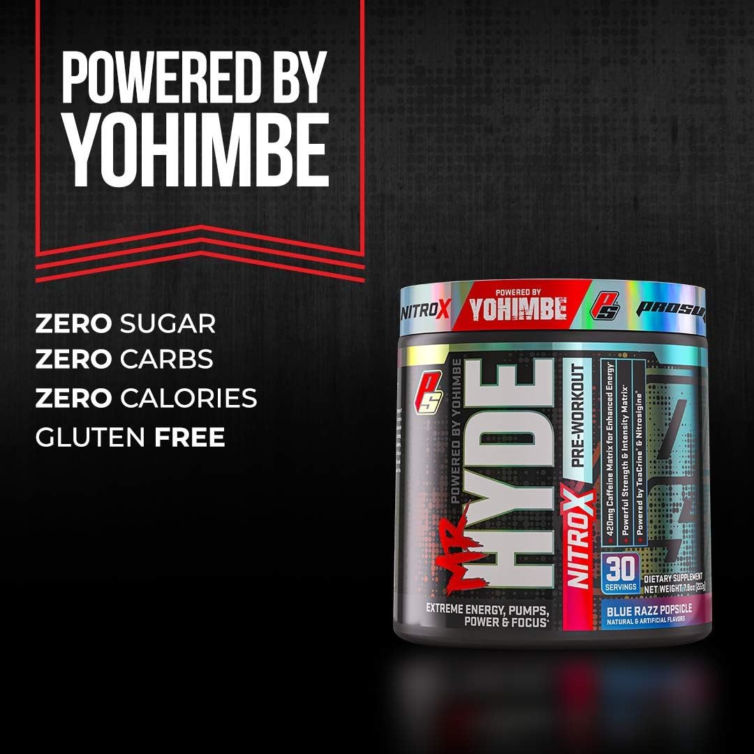 ProSupps® Mr. Hyde® NitroX Pre-Workout Powder Energy Drink - Intense Sustained Energy, Pumps & Focus with Beta Alanine, Creatine & Nitrosigine, (30 Servings, What-O-Melon): Health & Personal Care