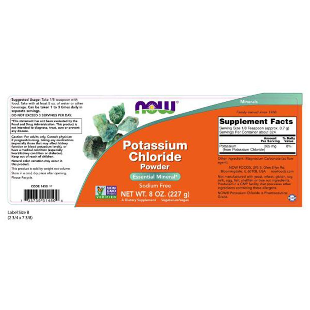 Now Supplements, Potassium Chloride Powder, 8Ounce on Galleon Philippines