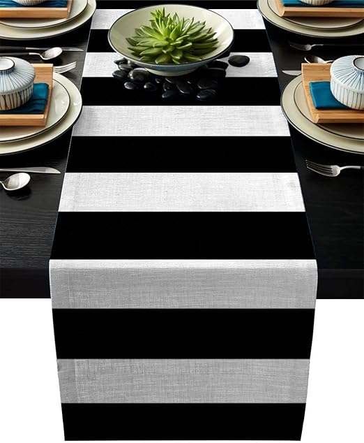 Amazon Com Geometric Table Runners Decorative Table Runner For