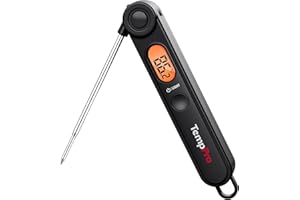 TempPro TP03 Digital Instant Read Meat Thermometer Cooking Kitchen Food Thermometer with Backlight and Magnet for BBQ Grill S