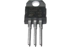 MEANWELL Major Brands TIP120. Transistor, Darlington, NPN, 60 Volt, 5 Amp, 3-Pin, 3+ Tab, TO-220, AmpB, Rail (Pack of 15)