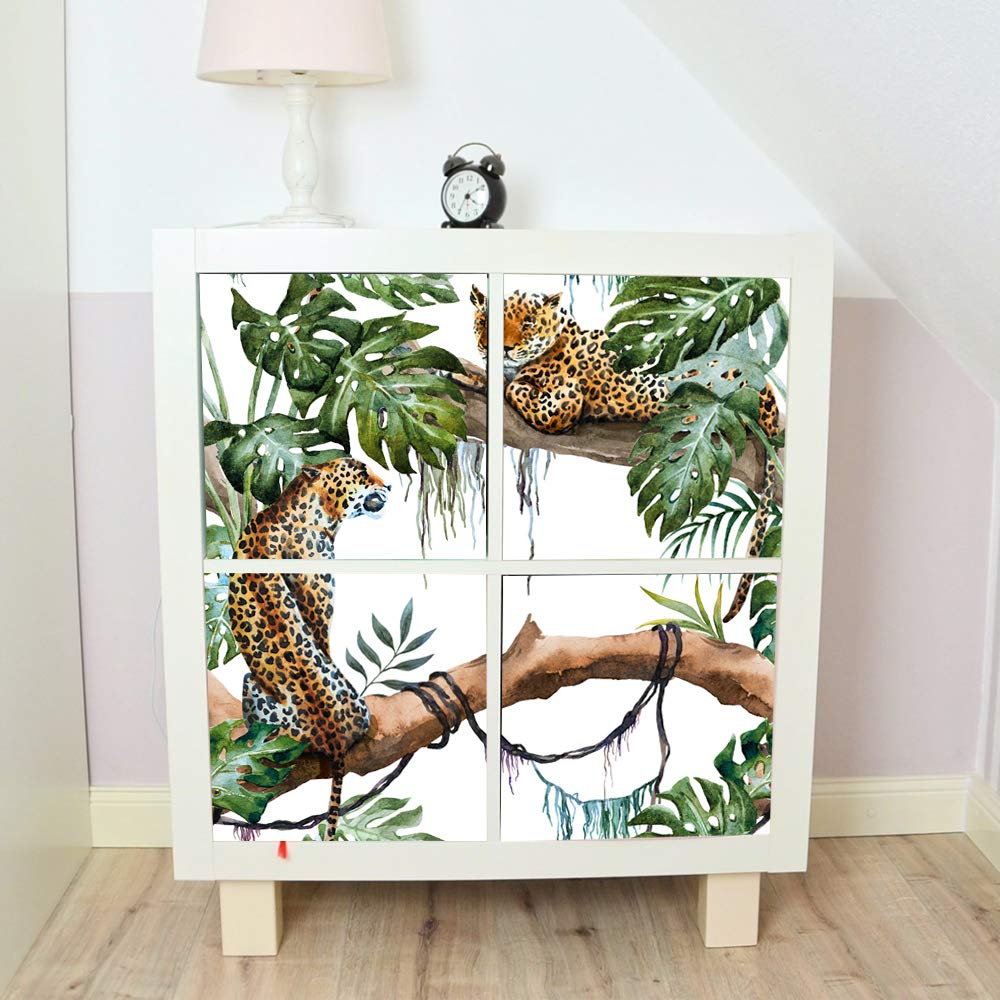 Alwayspon Furniture Sticker/Decals 33cmX33cmX4PCS For IKEA KE Expedit Kallax Shelving Unit Bookcase Storage Home Furniture Decor DIY PEEL & STICK Sticker