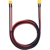 Amass XT30 U-F/M Male to Female Plug Extension Cable Lead Silicone Wire 1M 16AWG Lithium Battery Plug Connector(3.28Ft)