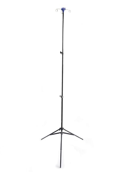 4 Hook Foldable Portable Iv Pole Drip Stand