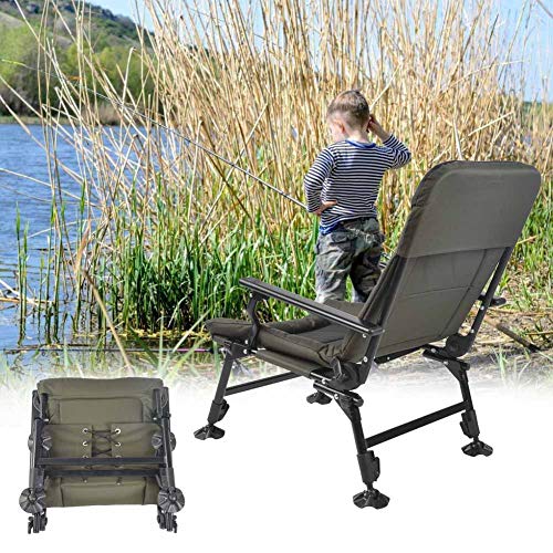 Klappbarer Angelstuhl Hoher Komfort Angelsessel, Multifunktionaler Klappbarer Sicherer Schlafstuhl Tragbarer Angel… – Bild 3