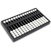 Blind Abacus, Professional 15 Row Braille Learning Abacus Counting Tool Portable Mathematic Concepts Blind Abacus with Tactile Signs for Early Education Math Concept Learning